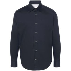 Eleventy, Heren, Overhemden, Blauw, Maat: 2XL