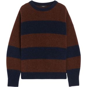 Weekend Max Mara, Dames, Truien, Veelkleurig, Maat: M Wol,