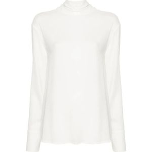 Fabiana Filippi, Dames, Tops, Wit, Maat: XS Viscose,