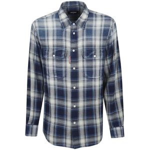 Dsquared2 - Overhemd - Veelkleurig - Katoen - Klassieke Pasvorm