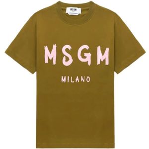 Msgm, Dames, Tops, Groen, Maat: XS