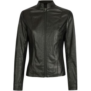 Bugatti - Klassieke Leren Jas - Zwart - Dames