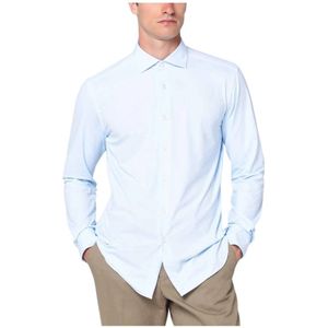 Xacus, Heren, Overhemden, Blauw, Maat: M Polyamide,