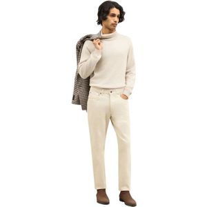 Boglioli, Heren, Broeken, Wit, Maat: W30 Katoen,