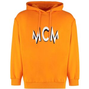 Mcm, Heren, Sweatshirts & Hoodies, Oranje, Maat: S Katoen,