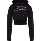 Versace Jeans Couture - Hoodie - Zwart - Dames - Katoen