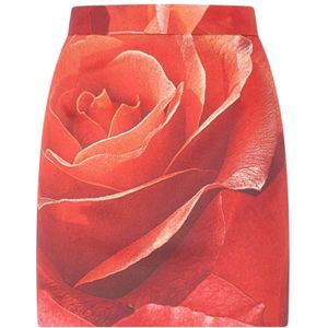 Roberto Cavalli, Dames, Rokken, Rood, Maat: 2XS Katoen,