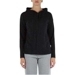 Emme DI Marella, Dames, Sweatshirts & Hoodies, Grijs, Maat: S