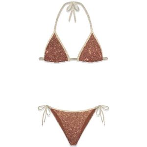 MC2 Saint Barth, Dames, Badkleding, Bruin, Maat: S