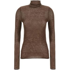 Pinko, Dames, Truien, Bruin, Maat: L Wol,