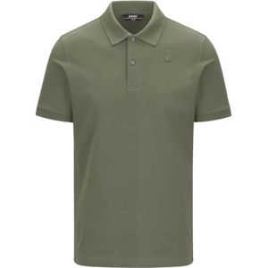 K-Way, Heren, Tops, Groen, Maat: S Katoen,