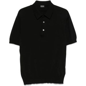 Zegna, Heren, Tops, Zwart, Maat: M