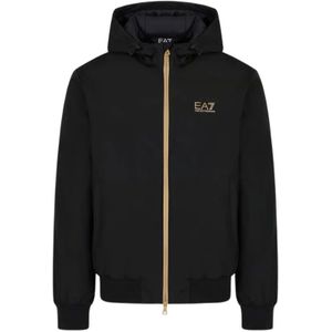Emporio Armani Ea7, Heren, Sweatshirts & Hoodies, Zwart, Maat: XL