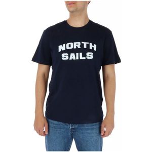 North Sails, Heren, Tops, Blauw, Maat: S Katoen,