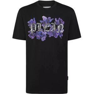 Philipp Plein, Heren, Tops, Zwart, Maat: M Katoen,