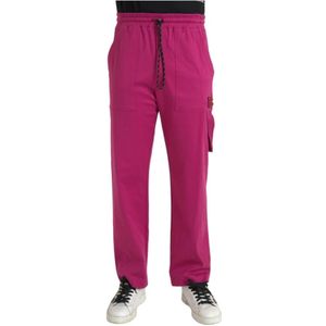 Dolce & Gabbana - Roze Cargo Jogger - Trainingsbroeken - Heren - Katoen
