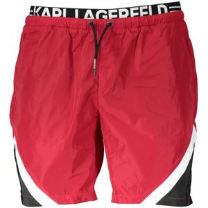 Karl Lagerfeld - Badmode - Rood - Zwemkleding Kostuum Onderdeel Mannen