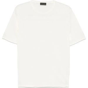 Roberto Collina, Heren, Tops, Wit, Maat: L