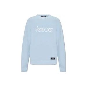 Versace Trui met logo , Blue , Heren , Maat: XL