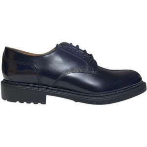 Doucal's, Heren, Schoenen, Blauw, Maat: 43 1/2 EU Leer,