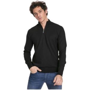 Gran Sasso, Heren, Sweatshirts & Hoodies, Zwart, Maat: XL Wol,