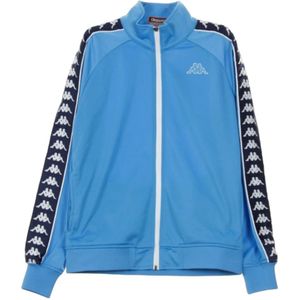 Kappa, Heren, Sweatshirts & Hoodies, Blauw, Maat: M Synthetisch,