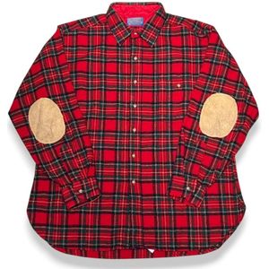 Pendleton, Heren, Overhemden, Rood, Maat: XL Wol,
