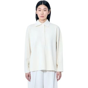 Max Mara, Dames, Blouses & Shirts, Beige, Maat: S Viscose,