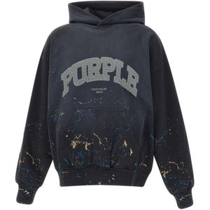 Purple Brand, Heren, Sweatshirts & Hoodies, Zwart, Maat: M Fleece,