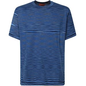 Missoni, Heren, Tops, Blauw, Maat: S Katoen,