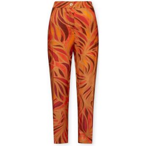 Elena Mirò, Dames, Broeken, Veelkleurig, Maat: M Viscose,