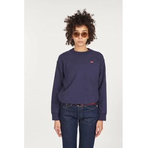 Levi's, Dames, Sweatshirts & Hoodies, Blauw, Maat: XS Katoen,