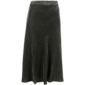 Gold Hawk, Dames, Rokken, Grijs, Maat: XS Velours,
