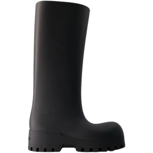 Balenciaga Noir Bulldozer Laarzen - Synthetisch Leer , Black , Dames , Maat: 41 EU