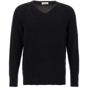 Ma'ry'ya, Heren, Truien, Zwart, Maat: L Katoen,