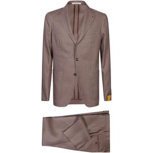 Tagliatore, Heren, Pakken, Bruin, Maat: M Linnen,