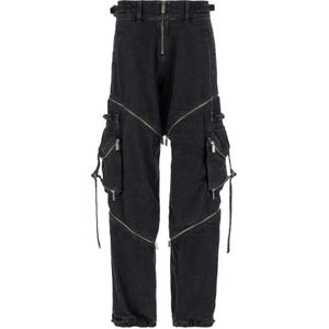 Off White, Heren, Broeken, Zwart, Maat: W32 Katoen,