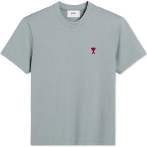 Ami Paris, Heren, Tops, Blauw, Maat: XL Katoen,