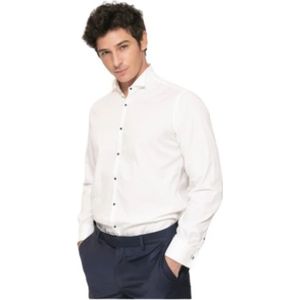 Karl Lagerfeld, Heren, Overhemden, Wit, Maat: M Katoen,