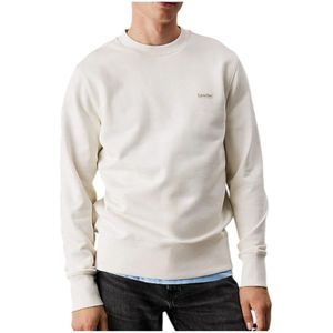Calvin Klein, Heren, Sweatshirts & Hoodies, Beige, Maat: L Katoen,