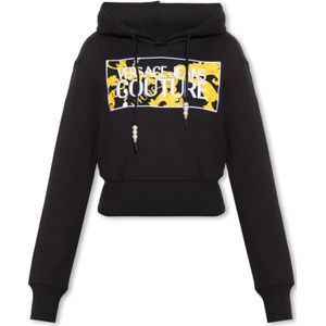 Versace Jeans Couture - Black Pearl Hoodie - Zwart - Katoen