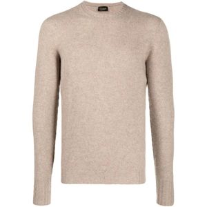 Drumohr, Heren, Truien, Beige, Maat: M Kasjmier,