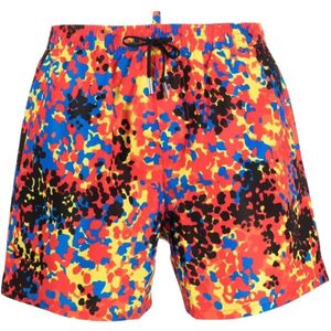 Dsquared2, Heren, Badkleding, Veelkleurig, Maat: S Polyamide,