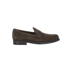 Tod's Platte schoenen, bruin , Brown , Heren , Maat: 43 1/3 EU