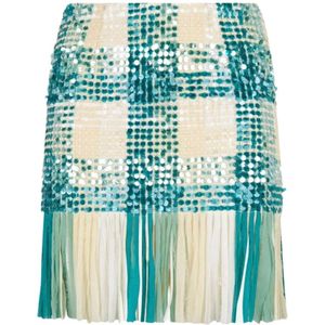 Elisabetta Franchi, Dames, Rokken, Veelkleurig, Maat: S Viscose,