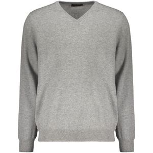 Moorer, Heren, Truien, Grijs, Maat: 2XL Kasjmier,