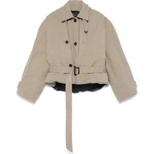 Balenciaga, Dames, Jassen, Beige, Maat: XS Zijde,