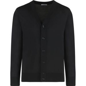 Paolo Pecora, Heren, Truien, Zwart, Maat: L Wol,