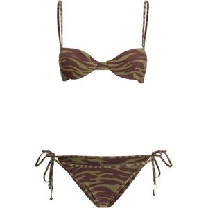 The Attico - Bikini Badpak - Dierenpatroon - Verstelbare Top - Comfortabel