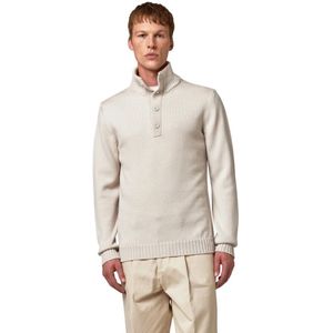 Alpha Studio, Heren, Truien, Wit, Maat: S Wol,